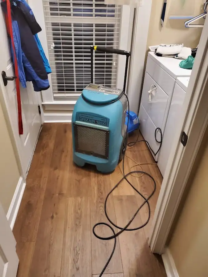 Commercial dehumidifier deployed for Flood Damage Cleanup in Independence